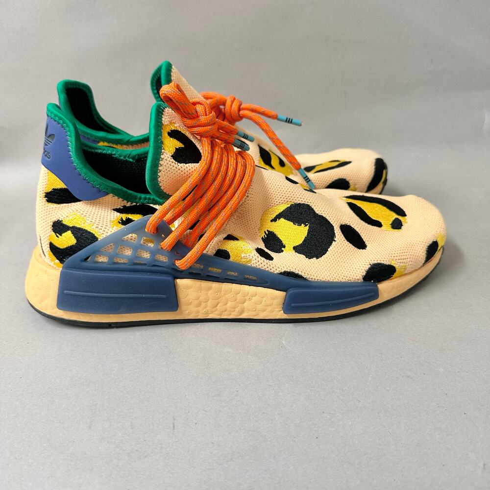 adidas x‎ Pharrell Hu NMD Sneakers in Animal Print Amber Mens US Size 9 - Picture 8 of 16